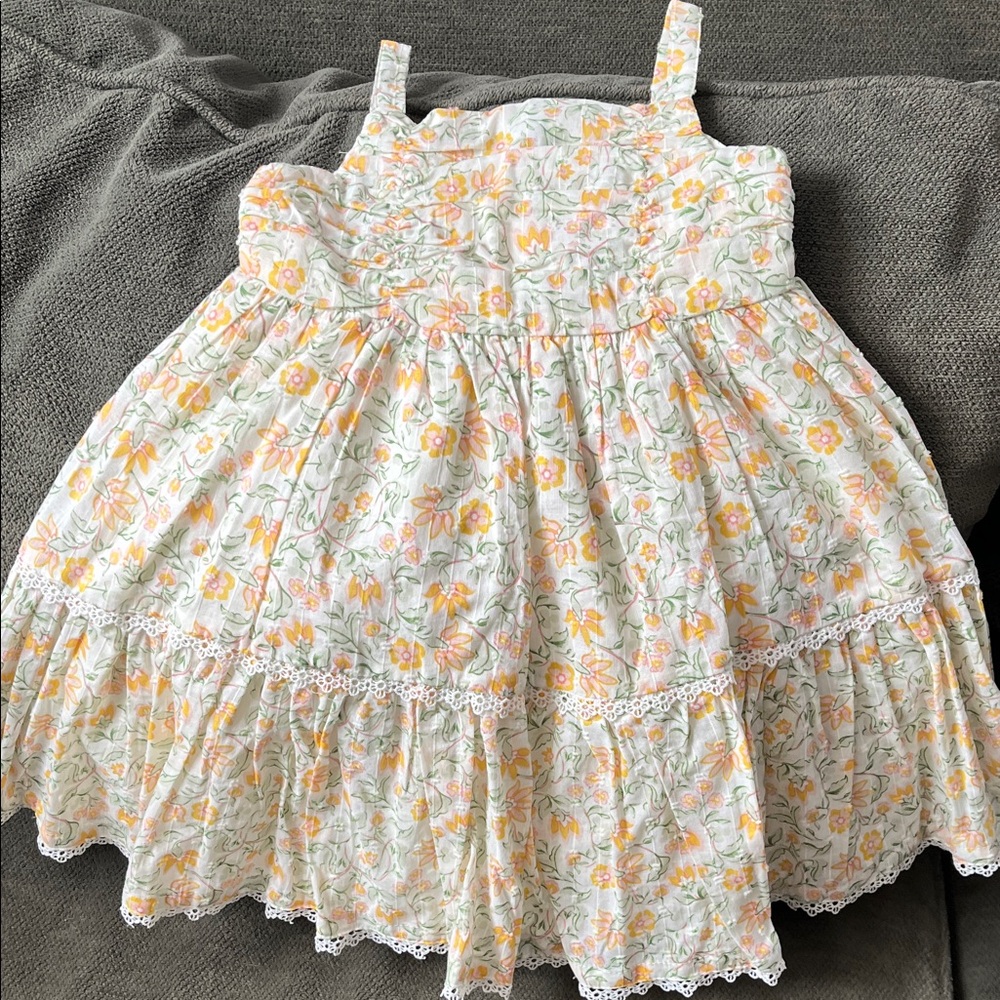 Haute Hippie Floral Kids Dress with Lace